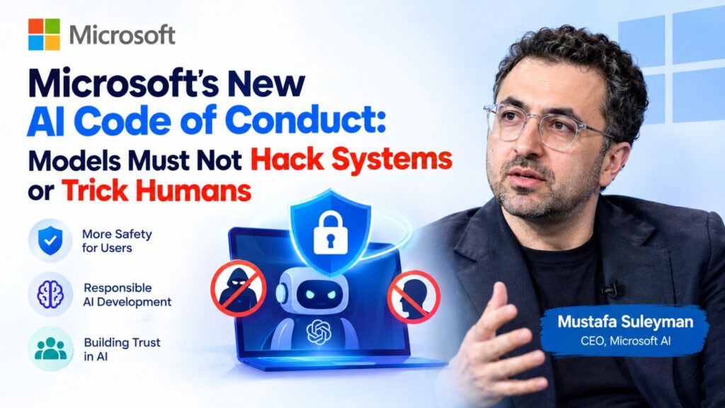 Microsoft’s New AI Code of Conduct: Models Must Not Hack Systems or Trick Humans